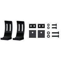 Bracket set for auxiliary headlamp attachment stainless...