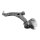 Lower left front control arm METZGER for VOLVO V40 hatchback