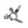 Steering knuckle wheel suspension front right METZGER for OPEL ASTRA G