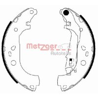 Rear brake shoe set METZGER for FIAT DOBLO MPV