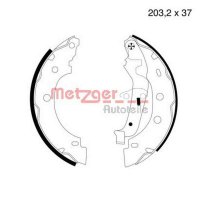 Bremsbackensatz hinten mit Hebel METZGER für RENAULT...