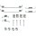 Accessory Set Brake Shoes METZGER IAM-Expertise suitable for e.g. RENAULT CLIO