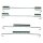 Brake shoe accessory kit METZGER for AUSTIN METRO I