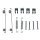 Accessory Set Brake Shoes METZGER IAM-Expertise suitable for e.g. FIAT PUNTO