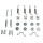 Accessory Set Parking Brake Shoes METZGER suitable for e.g. TOYOTA LAND