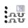 Accessory set disc brake pad METZGER for RENAULT SCÉNIC III