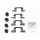 Accessory kit disc brake pad METZGER for MAZDA 3 notchback