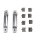 Accessory set disc brake pad METZGER for BMW 5 (G30)