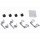 Accessory set disc brake pad METZGER for OPEL INSIGNIA B