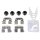 Accessory kit disc brake pad METZGER for KIA PICANTO III