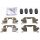 Accessory kit disc brake pad METZGER for NISSAN LEAF (ZE1)