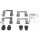 Accessory set disc brake pad METZGER for OPEL INSIGNIA B