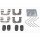 Accessory kit disc brake pad METZGER for KIA RIO IV