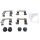 Accessory set disc brake pad METZGER for SANTA FE