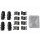 Accessory kit disc brake pad METZGER for MERCEDES C-KLASSE (W206)