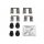 Accessory kit, disc brake pad METZGER for HONDA CR-V V