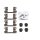 Accessory kit, disc brake pad METZGER for SANTA FE