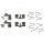 Accessory kit disc brake pad METZGER for MAZDA 323 F
