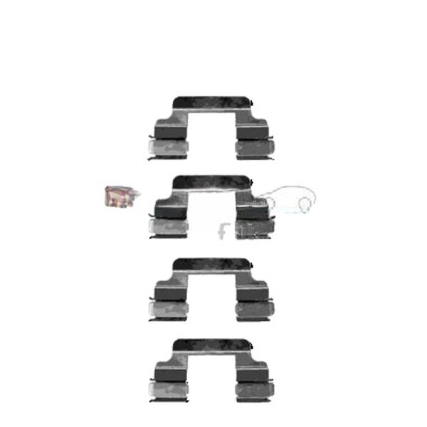 Accessory Kit Disc Brake Pads METZGER IAM-Expertise suitable for e.g. VW POLO