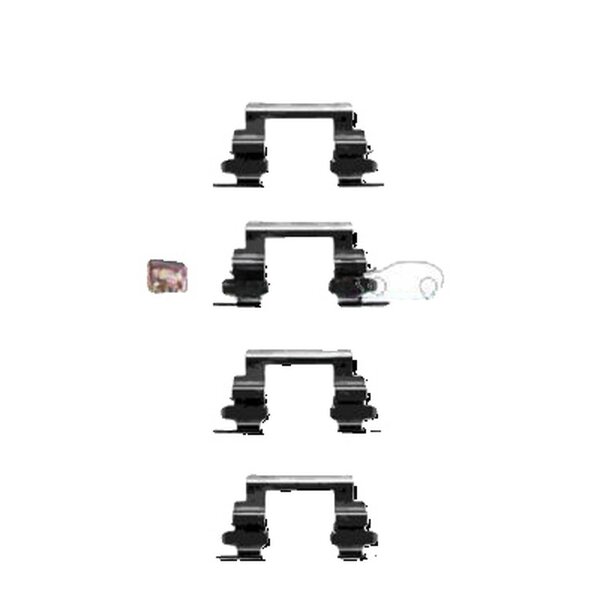 Zubehörsatz Scheibenbremsbelag METZGER passend für u.a. MITSUBISHI ASX