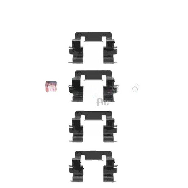 Accessory Kit Disc Brake Pads METZGER suitable for e.g. NISSAN PRIMERA