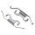 Accessory kit disc brake pad METZGER for MERCEDES E-KLASSE (W211)