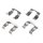 Accessory set disc brake pad METZGER for KIA SORENTO I