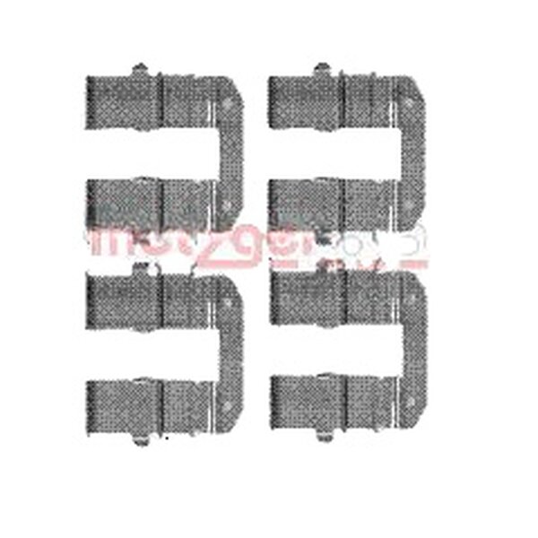 Zubehörsatz Scheibenbremsbelag METZGER passend für u.a. HYUNDAI ix35