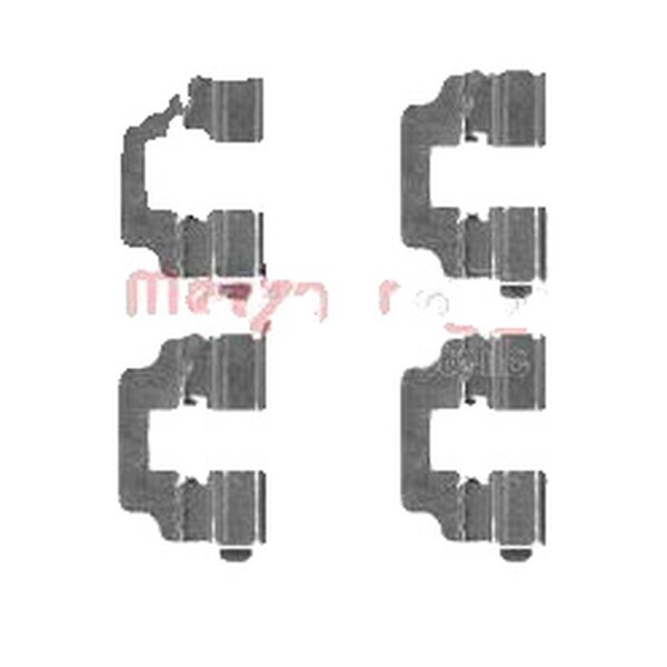 Zubehörsatz Scheibenbremsbelag METZGER IAM-Expertise passend für u.a. HONDA CR-V