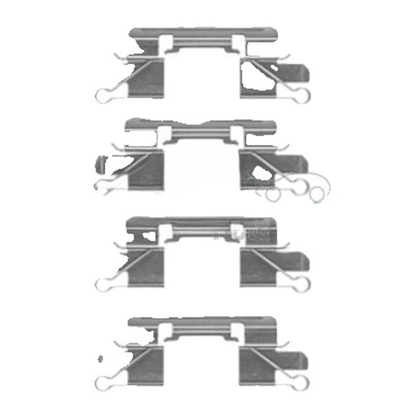 Accessory Kit Disc Brake Pads METZGER suitable for e.g. NISSAN NAVARA