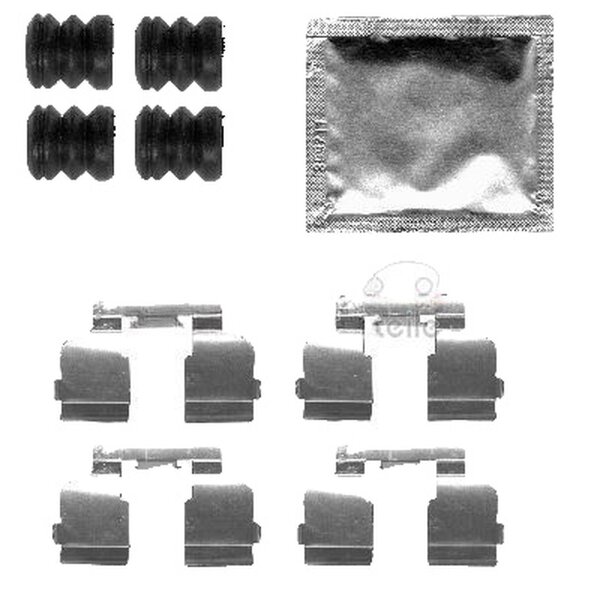 Accessory Kit Disc Brake Pads METZGER suitable for e.g. RENAULT CLIO