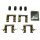 Accessory kit, disc brake pad METZGER for NISSAN JUKE (F15)