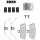 Accessory kit, disc brake pad METZGER for AUDI A6 C7