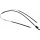 Parking brake cable rear METZGER for OPEL MERIVA B