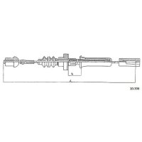 Seilzug Kupplungsbetätigung 607mm METZGER für...
