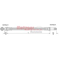 Brake hose 415mm METZGER for MERCEDES SPRINTER 5-t