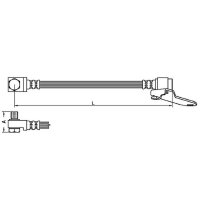 Brake hose 412mm METZGER for FORD TRANSIT box