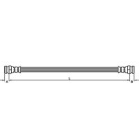Brake hose 175mm METZGER for FIAT IDEA (350_)