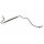 Brake hose rear left 650mm METZGER for PEUGEOT 207/207+ (WA_)