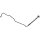 Brake hose 715mm METZGER for SKODA FABIA I