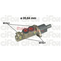 Master brake cylinder METZGER for VW GOLF II