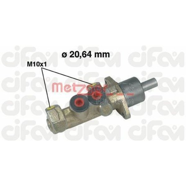 Master brake cylinder METZGER for RENAULT MEGANE I