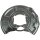 Spray Plate Brake Disc rear left sheet steel METZGER for e.g. MB E-CLASS