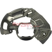 Splash plate brake disc front left METZGER for BMW 5