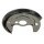 Spray Plate Brake Disc rear left sheet steel METZGER for e.g. AUDI A4