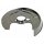 Brake disc splash guard rear left METZGER for AUDI A4 B5