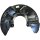 Splash plate front right brake disc METZGER for VW TRANSPORTER T5