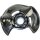 Brake disc splash guard front left METZGER for MERCEDES 124 notchback