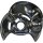 Brake disc splash guard front left METZGER for MERCEDES 124 notchback