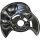 Brake disc splash guard front right METZGER for MERCEDES 124 notchback